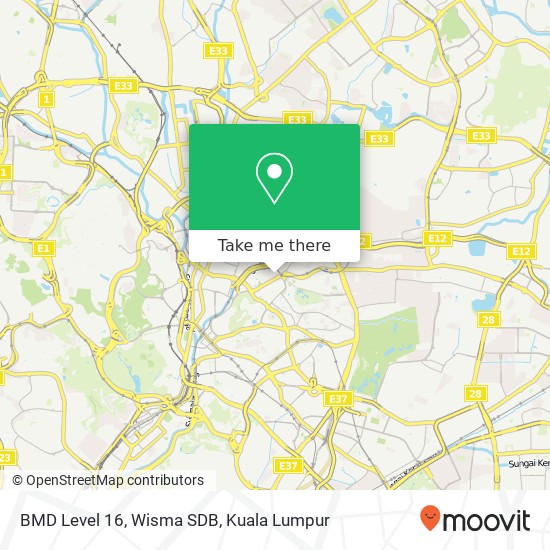 BMD Level 16, Wisma SDB map