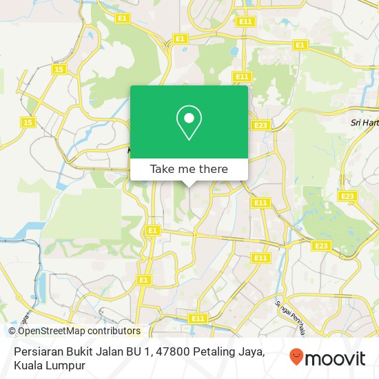Persiaran Bukit Jalan BU 1, 47800 Petaling Jaya map