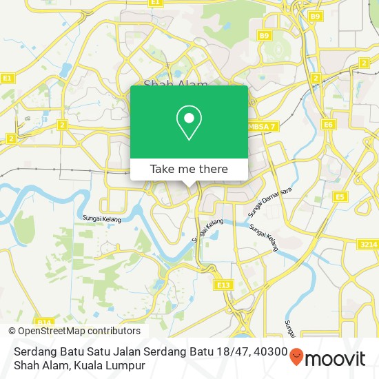 Serdang Batu Satu Jalan Serdang Batu 18 / 47, 40300 Shah Alam map