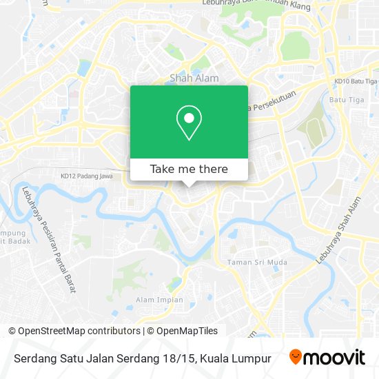 Serdang Satu Jalan Serdang 18 / 15 map