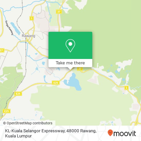 Peta KL-Kuala Selangor Expressway, 48000 Rawang