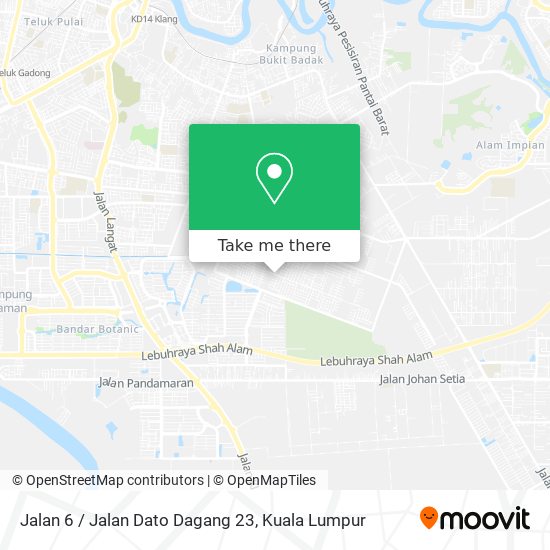 Peta Jalan 6 / Jalan Dato Dagang 23