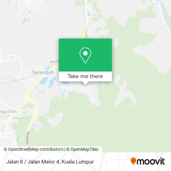Peta Jalan 8 / Jalan Melor 4