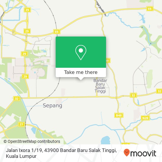 Peta Jalan Ixora 1 / 19, 43900 Bandar Baru Salak Tinggi