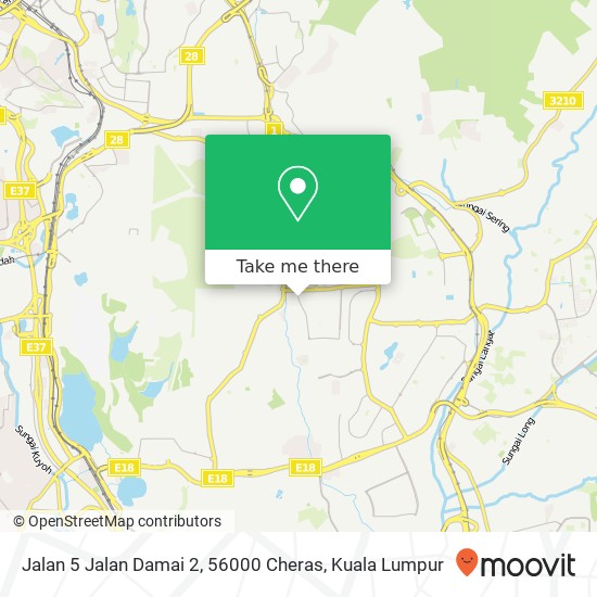 Jalan 5 Jalan Damai 2, 56000 Cheras map