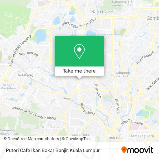 Puteri Cafe Ikan Bakar Banjir map