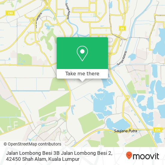 Peta Jalan Lombong Besi 3B Jalan Lombong Besi 2, 42450 Shah Alam