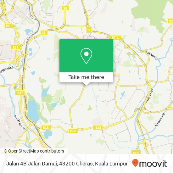 Jalan 4B Jalan Damai, 43200 Cheras map