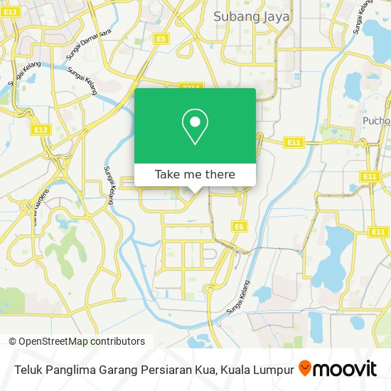 Peta Teluk Panglima Garang Persiaran Kua