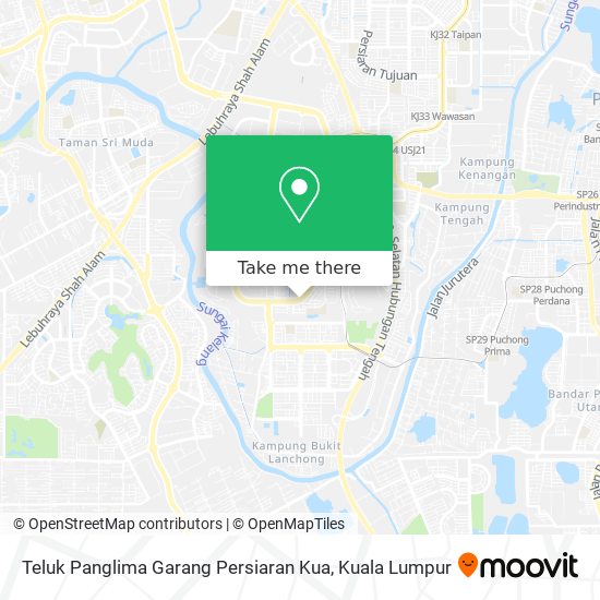 Teluk Panglima Garang Persiaran Kua map