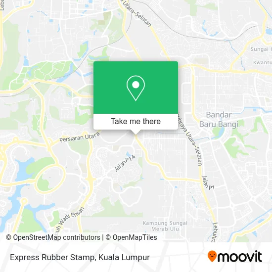 Express Rubber Stamp map