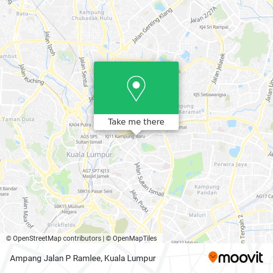 Peta Ampang Jalan P Ramlee