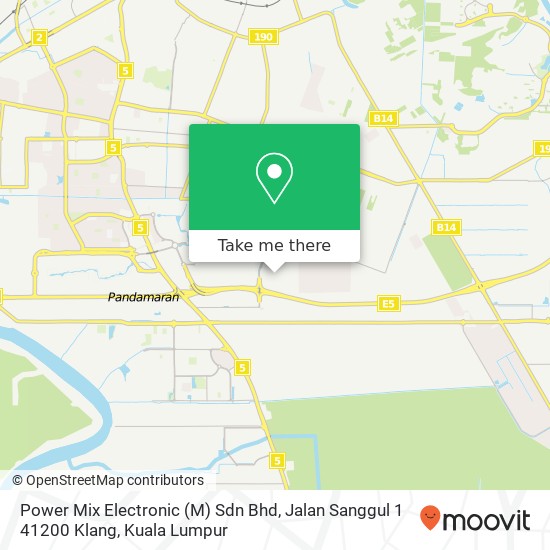 Power Mix Electronic (M) Sdn Bhd, Jalan Sanggul 1 41200 Klang map