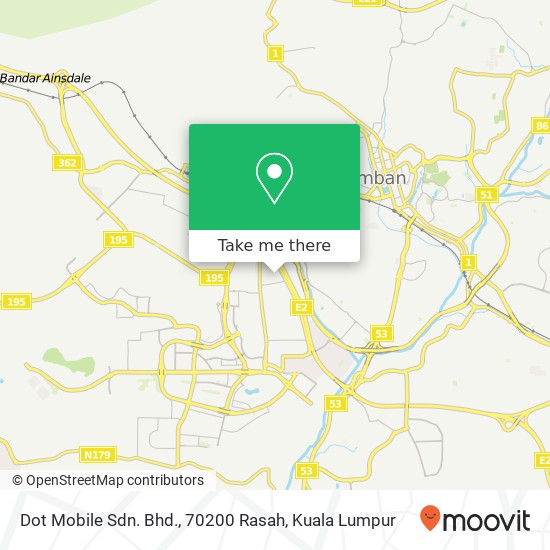 Dot Mobile Sdn. Bhd., 70200 Rasah map