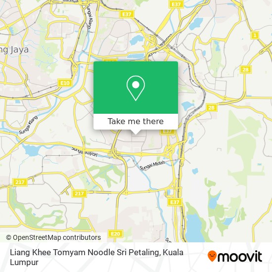 Liang Khee Tomyam Noodle Sri Petaling map