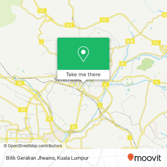 Bilik Gerakan Jheains map