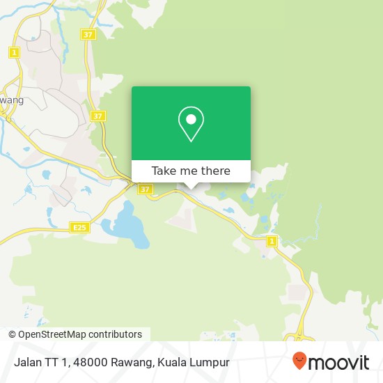 Peta Jalan TT 1, 48000 Rawang