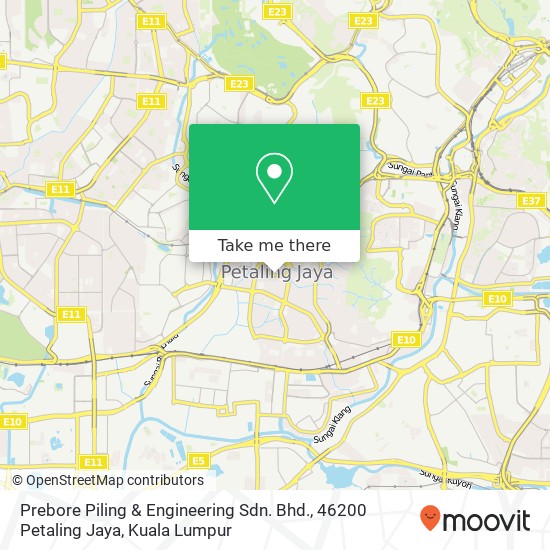Prebore Piling & Engineering Sdn. Bhd., 46200 Petaling Jaya map
