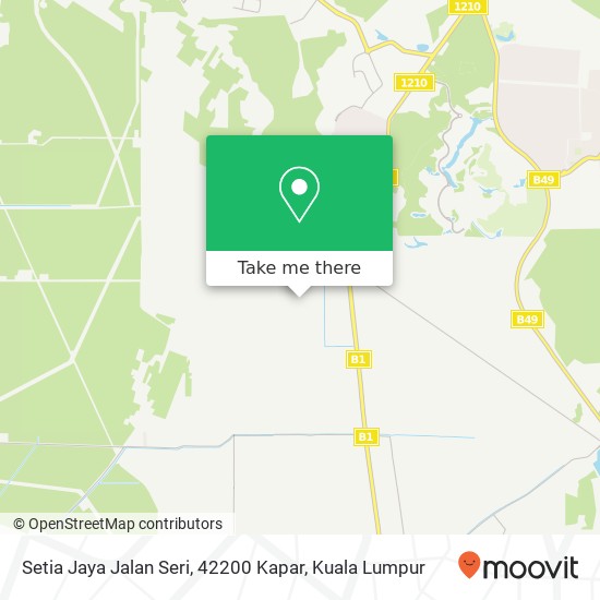 Peta Setia Jaya Jalan Seri, 42200 Kapar