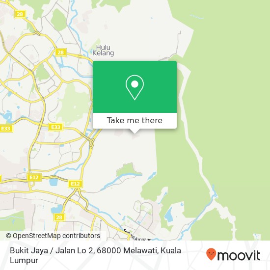 Bukit Jaya / Jalan Lo 2, 68000 Melawati map