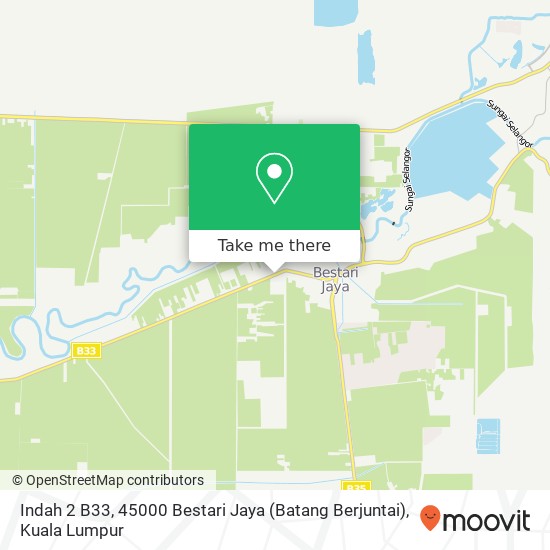 Indah 2 B33, 45000 Bestari Jaya (Batang Berjuntai) map