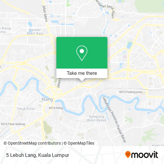 5 Lebuh Lang map