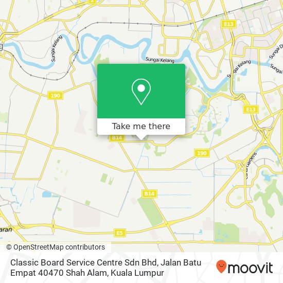 Classic Board Service Centre Sdn Bhd, Jalan Batu Empat 40470 Shah Alam map