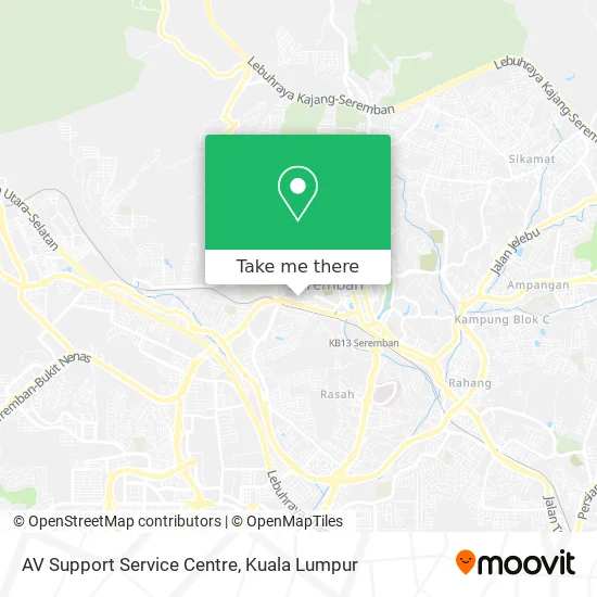 AV Support Service Centre map