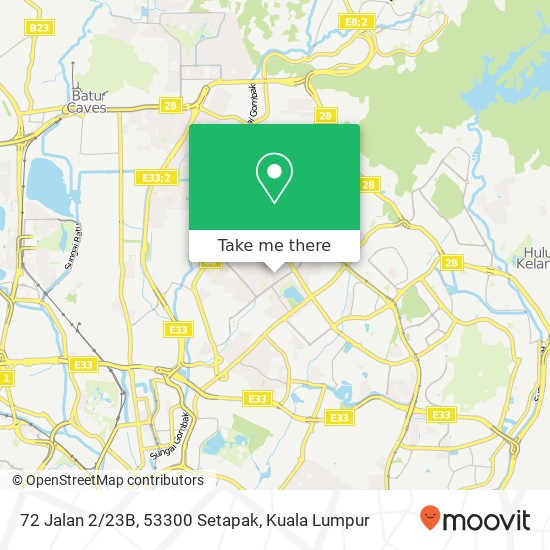 72 Jalan 2/23B, 53300 Setapak map