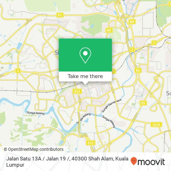 Peta Jalan Satu 13A / Jalan 19 /, 40300 Shah Alam