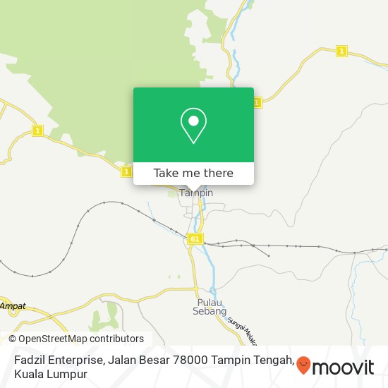 Fadzil Enterprise, Jalan Besar 78000 Tampin Tengah map