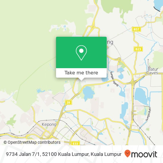 9734 Jalan 7 / 1, 52100 Kuala Lumpur map
