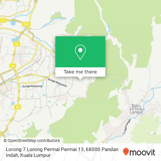 Lorong 7 Lorong Permai Permai 13, 68000 Pandan Indah map