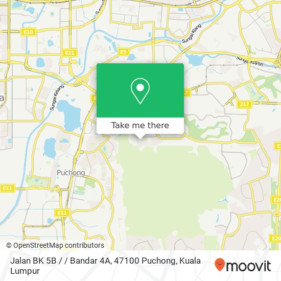 Jalan BK 5B / / Bandar 4A, 47100 Puchong map