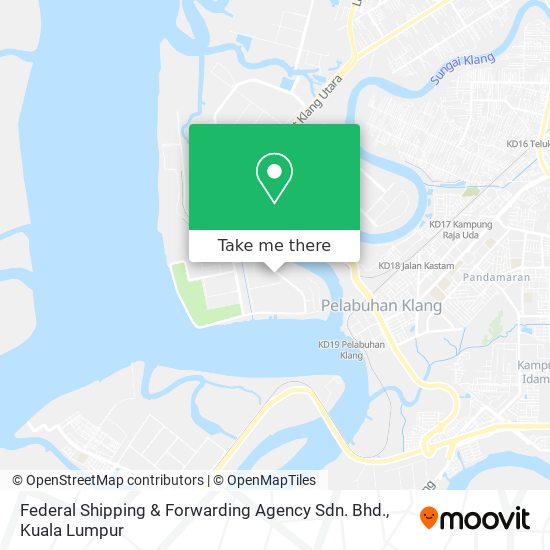 Federal Shipping & Forwarding Agency Sdn. Bhd. map