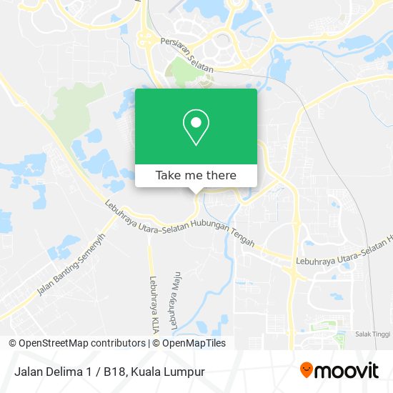 Jalan Delima 1 / B18 map