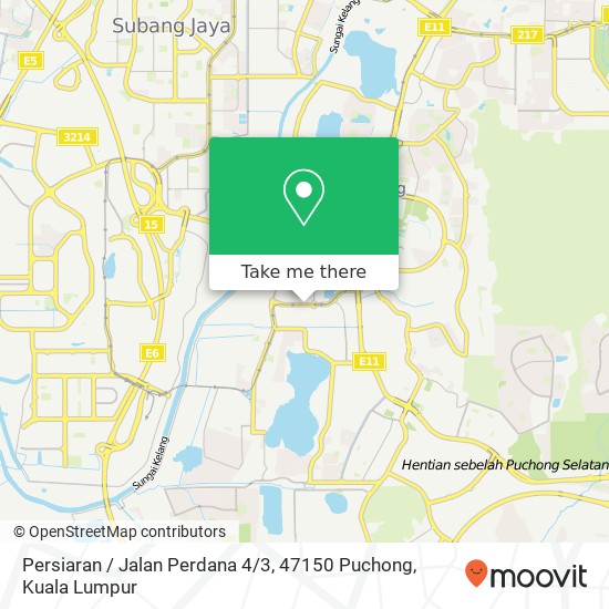 Peta Persiaran / Jalan Perdana 4 / 3, 47150 Puchong