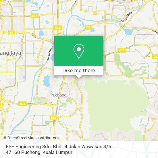 ESE Engineering Sdn. Bhd., 4 Jalan Wawasan 4 / 5 47160 Puchong map