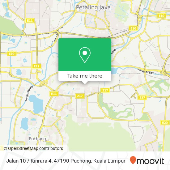 Jalan 10 / Kinrara 4, 47190 Puchong map