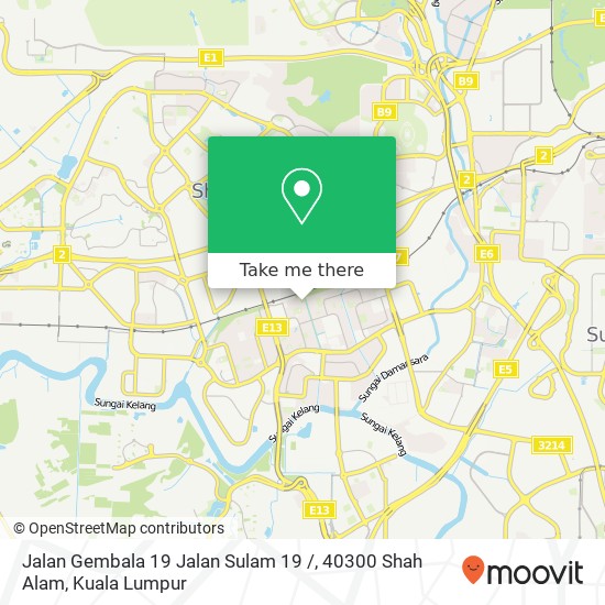 Jalan Gembala 19 Jalan Sulam 19 /, 40300 Shah Alam map