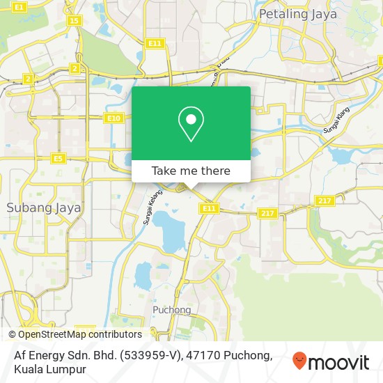 Af Energy Sdn. Bhd. (533959-V), 47170 Puchong map