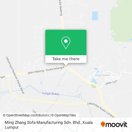 Peta Ming Zhang Sofa Manufacturing Sdn. Bhd.