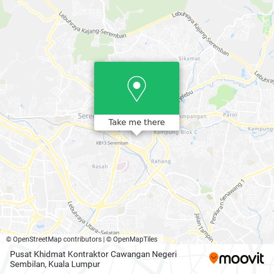 Pusat Khidmat Kontraktor Cawangan Negeri Sembilan map