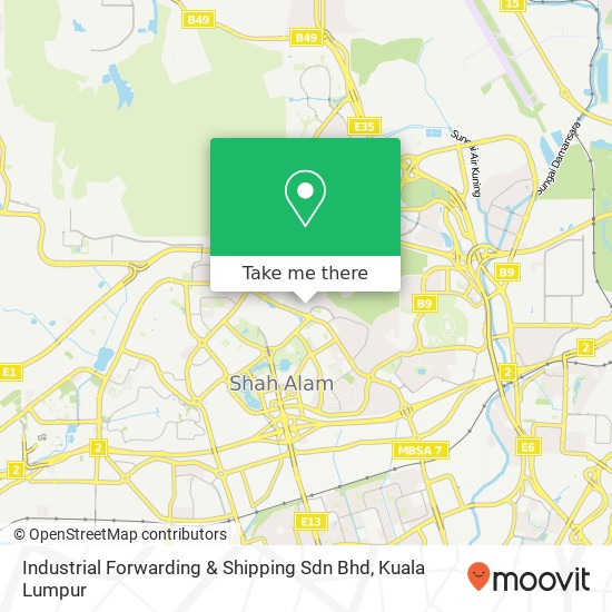 Industrial Forwarding & Shipping Sdn Bhd map