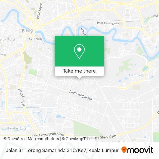 Peta Jalan 31 Lorong Samarinda 31C / Ks7