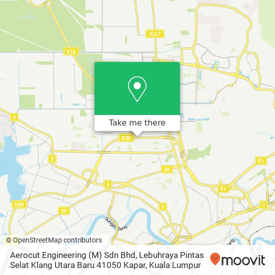 Aerocut Engineering (M) Sdn Bhd, Lebuhraya Pintas Selat Klang Utara Baru 41050 Kapar map