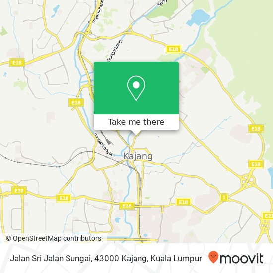 Peta Jalan Sri Jalan Sungai, 43000 Kajang