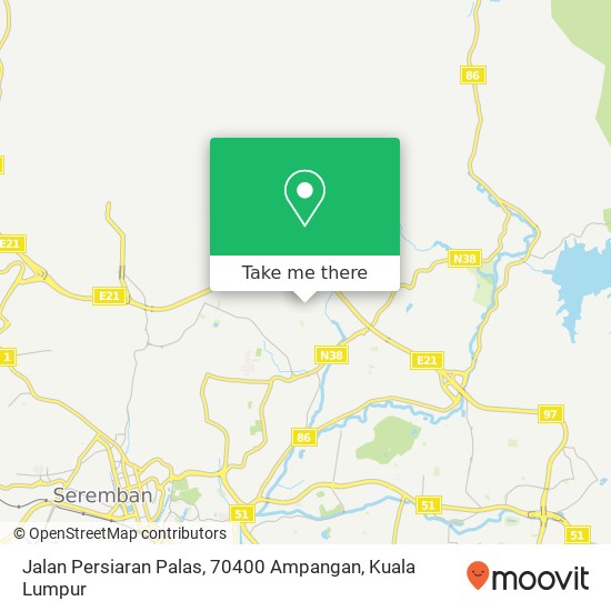 Jalan Persiaran Palas, 70400 Ampangan map