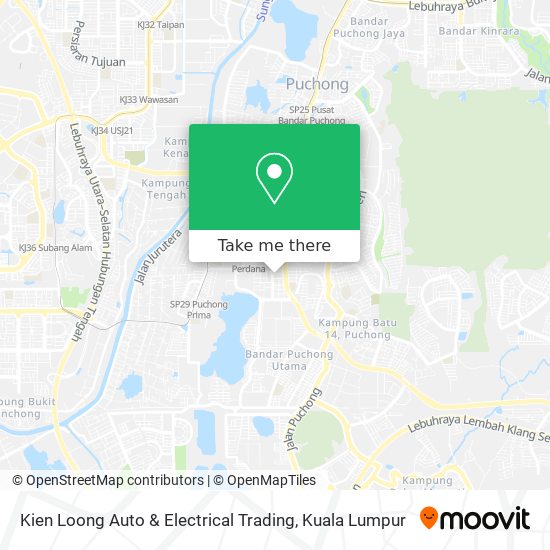 Peta Kien Loong Auto & Electrical Trading