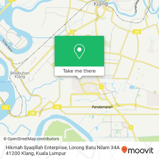 Hikmah Syaqillah Enterprise, Lorong Batu Nilam 34A 41200 Klang map